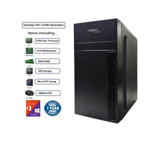 Intel Core i3 6th Gen Desktop PC for Office and Home Use