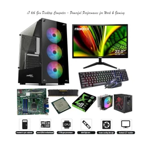 i7 6th gen computer set with monitor keyboard and mouse